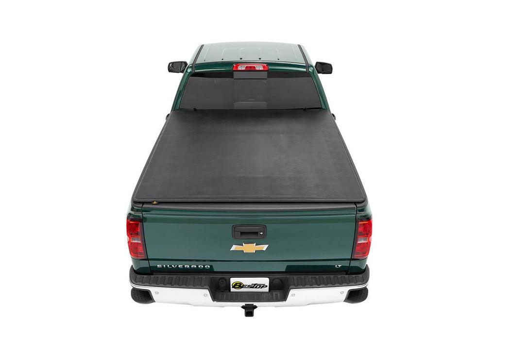 BesTop EZ-Fold Soft Tri-Fold Tonneau Cover For 2019-2024 Chevrolet Silverado 1500/GMC Sierra 1500