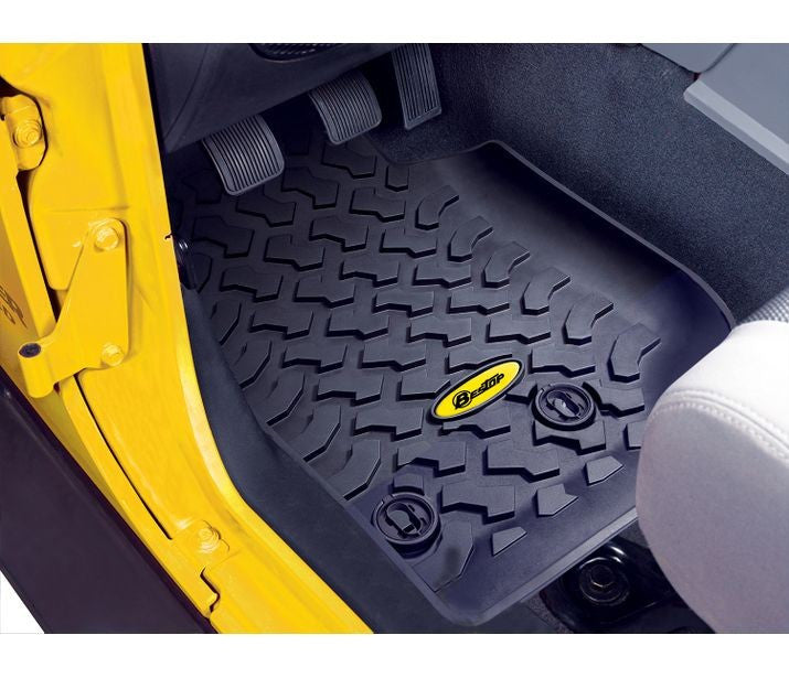 BesTop Floor Mats - Front For 2014-2018 Jeep Wrangler JK