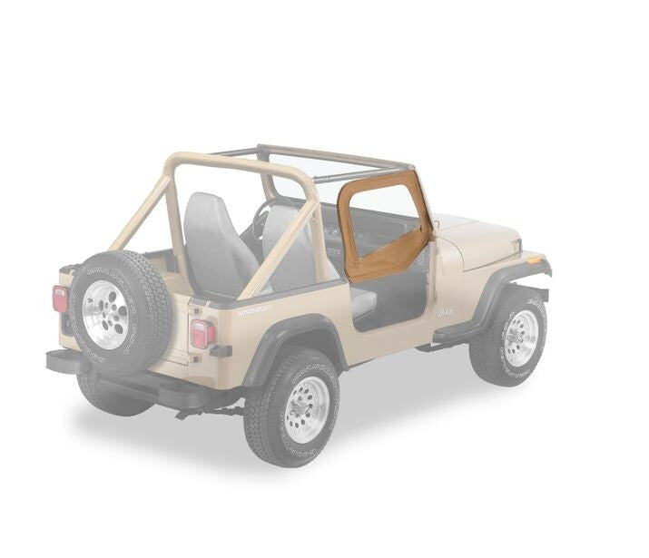 BesTop Upper Fabric Half Doors For 1988-1995 Jeep Wrangler YJ