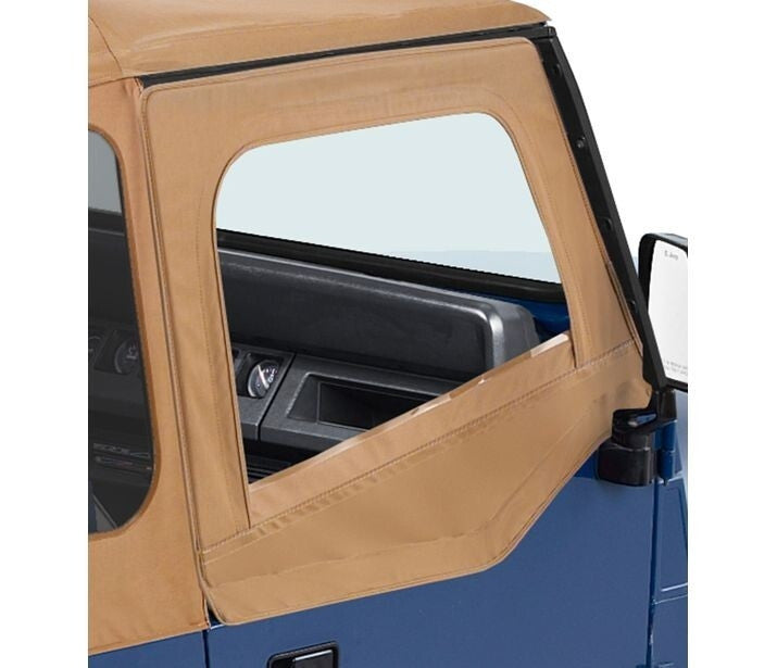 BesTop Upper Fabric Half Doors For 1988-1995 Jeep Wrangler YJ