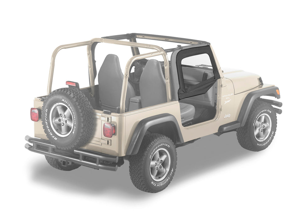 BesTop  Upper Fabric Half Doors For 1997-2006 Jeep Wrangler TJ