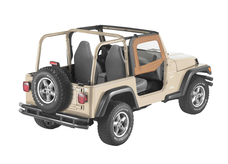 BesTop  Upper Fabric Half Doors For 1997-2006 Jeep Wrangler TJ