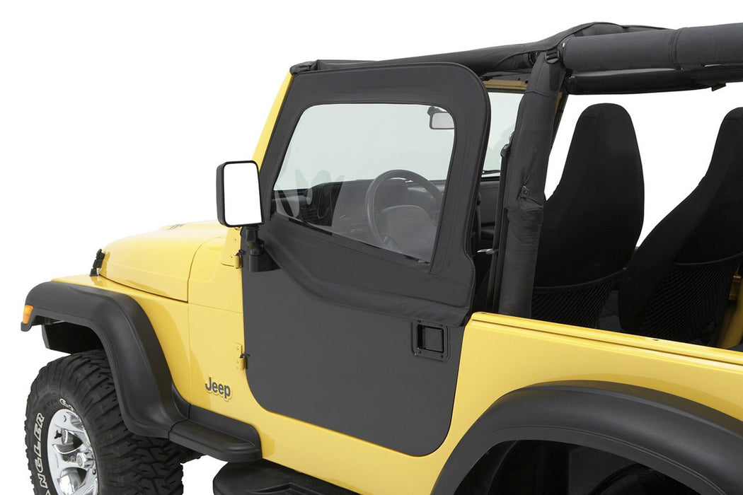 BesTop HighRock 4x4 Element Upper Fabric Half Doors For 1980-1995 Jeep CJ7/Wrangler YJ