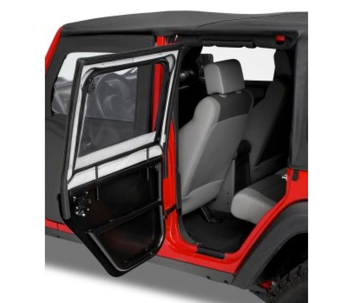 BesTop HighRock 4x4 Element Upper Fabric Half Doors For 2007-2018 Jeep Wrangler JK