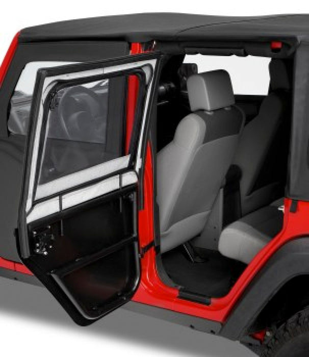 BesTop HighRock 4x4 Element Upper Fabric Half Doors For 2007-2018 Jeep Wrangler JK