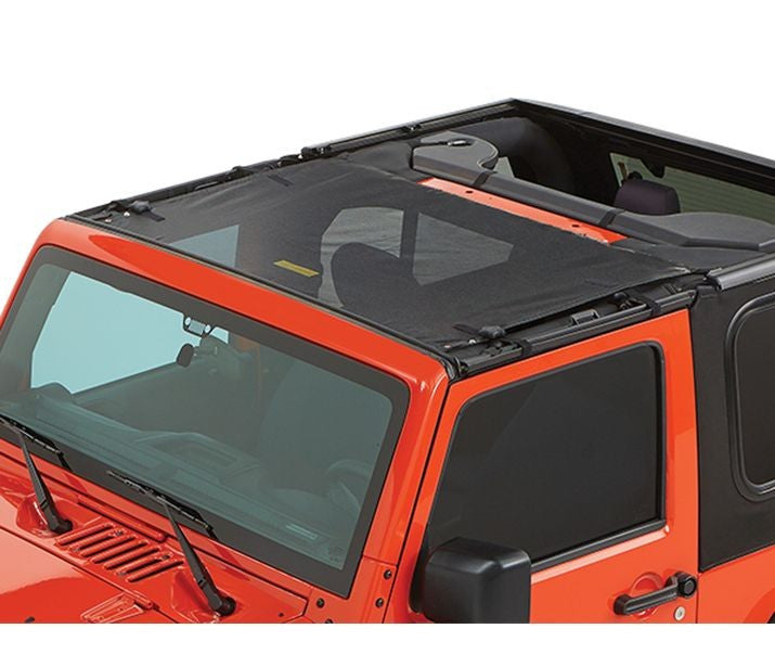 BesTop Sun Standard Targa Style Bikini Top For 2007-18 Jeep Wrangler JK