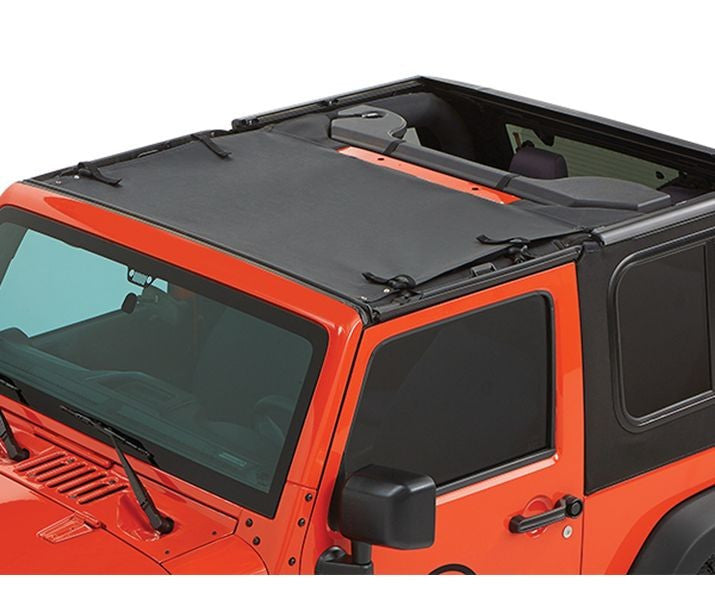 BesTop Sun Standard Targa Style Bikini Top For 2007-18 Jeep Wrangler JK