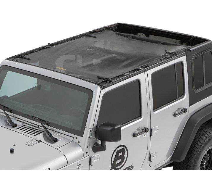 BesTop Sun Extended Safari Style Bikini Top For 2007-18 Jeep Wrangler JK