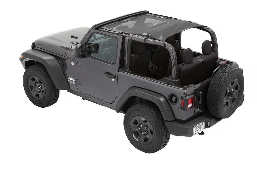 BesTop Sun Extended Safari Style Bikini Top For 2018-2024 Jeep Wrangler JL