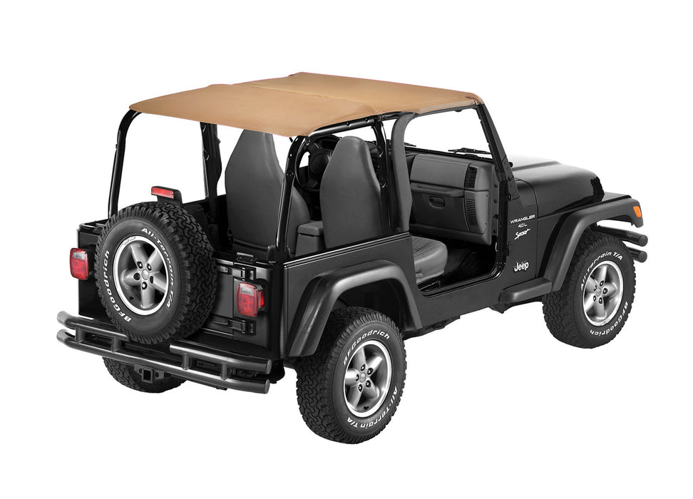 BesTop Strapless Extended Safari Style Bikini Top For 1992-95 Jeep Wrangler YJ