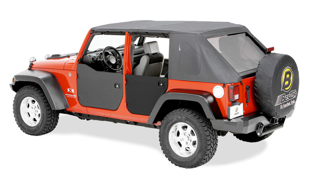 BesTop Lower Fabric Half Doors For 2007-2018 Jeep Wrangler JK