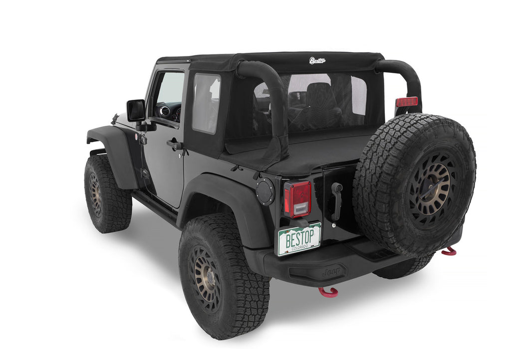 BesTop Halftop Soft Top For 2007-18 Jeep Wrangler JK