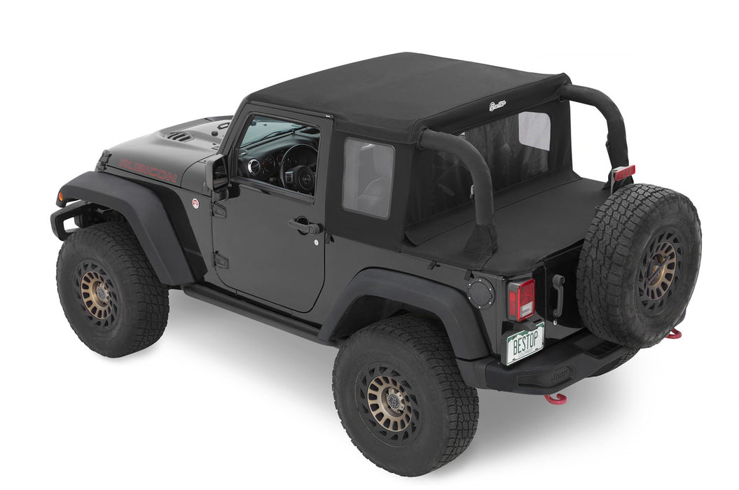 BesTop Halftop Soft Top For 2007-18 Jeep Wrangler JK