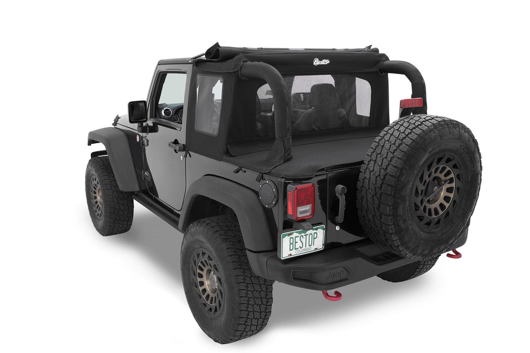 BesTop Halftop Soft Top For 2007-18 Jeep Wrangler JK