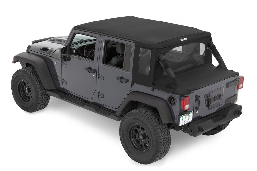 BesTop Halftop Soft Top For 2007-18 Jeep Wrangler JK