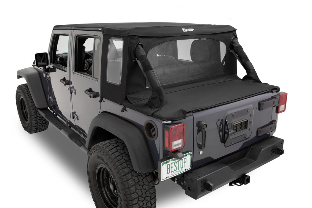 BesTop Halftop Soft Top For 2007-18 Jeep Wrangler JK