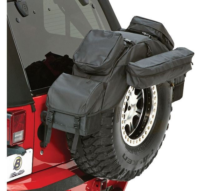 BesTop RoughRider Spare Tire Organizer For 1987-2024 Jeep Wrangler JK/JL/TJ/YJ