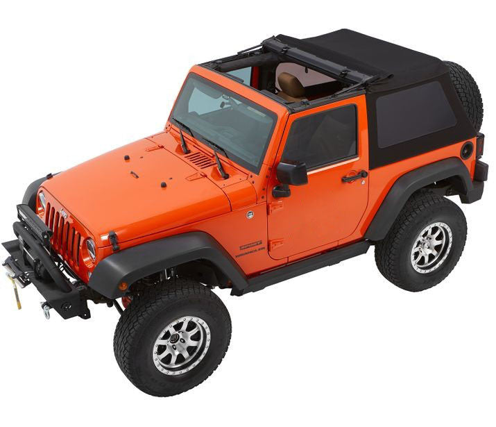 BesTop Jeep Trektop Glide Slantback Soft Top For 2007-18 Jeep Wrangler JK