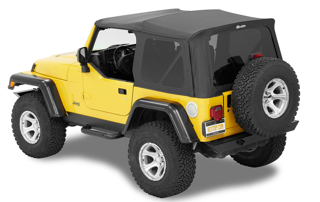 BesTop Supertop Squareback Soft Top For 1997-06 Jeep Wrangler TJ