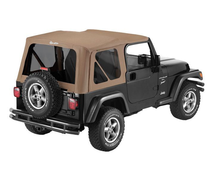 BesTop Supertop Squareback Soft Top For 1997-06 Jeep Wrangler TJ