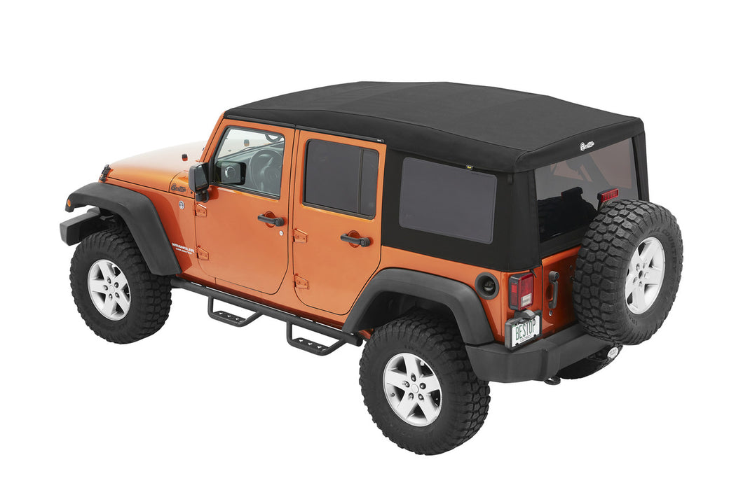 BesTop Supertop Ultra Squareback Soft Top For 2007-2018 Jeep Wrangler JK - 5472417