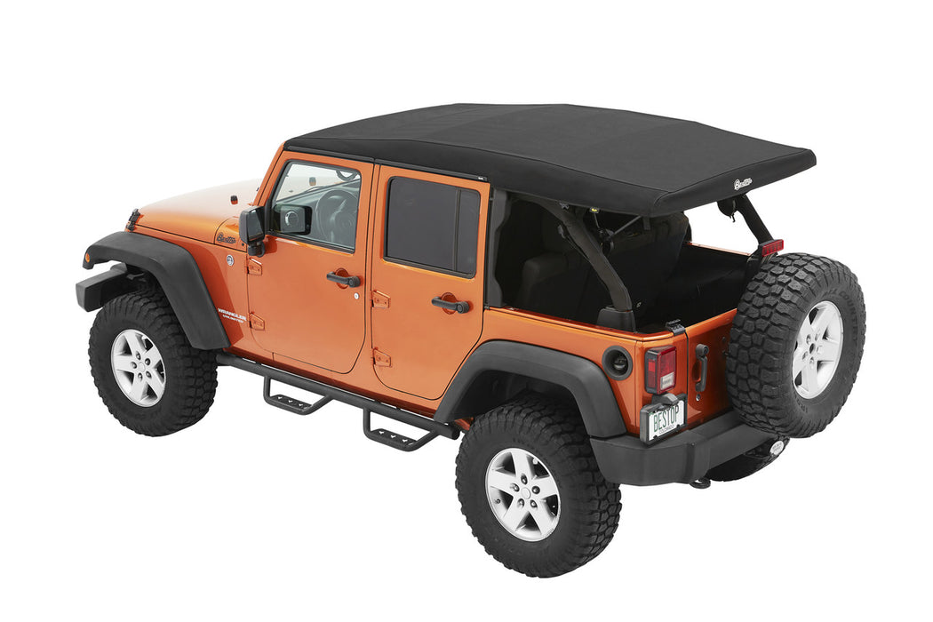 BesTop Supertop Ultra Squareback Soft Top For 2007-2018 Jeep Wrangler JK - 5472417