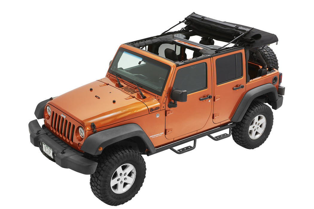 BesTop Supertop Ultra Squareback Soft Top For 2007-2018 Jeep Wrangler JK - 5472417