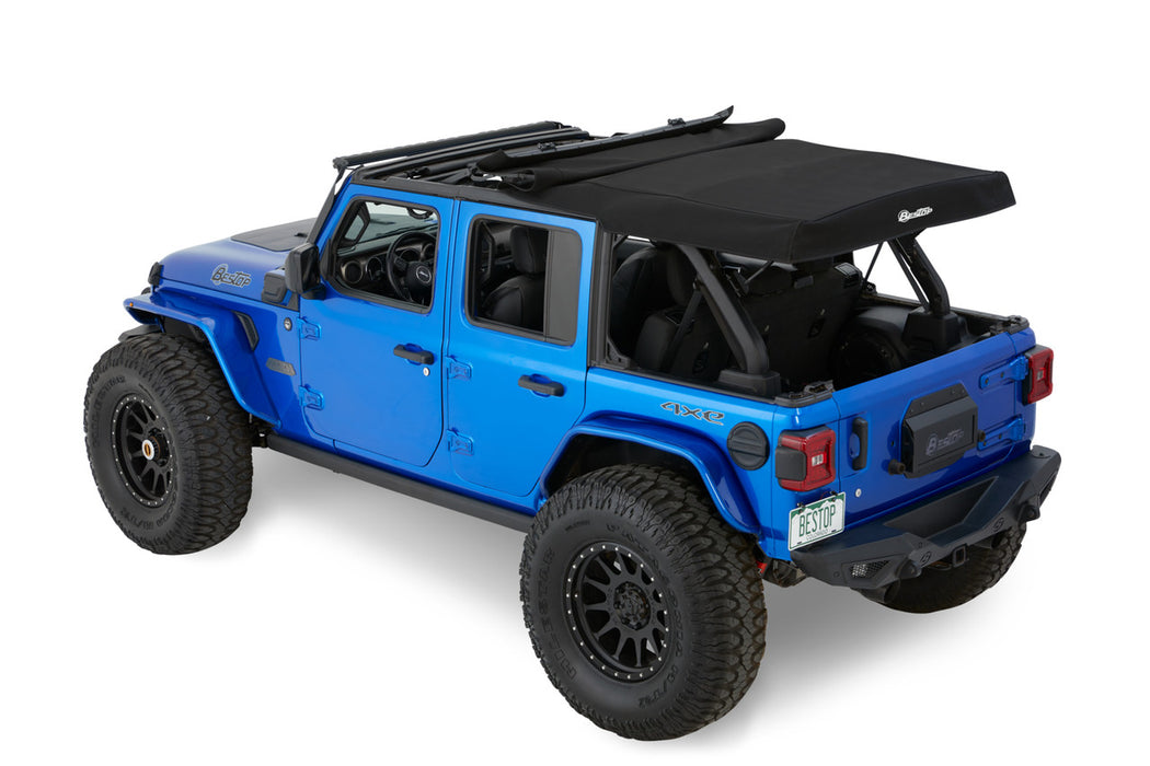 BesTop Supertop Squareback Soft Top For 2018-24 Jeep Wrangler JL