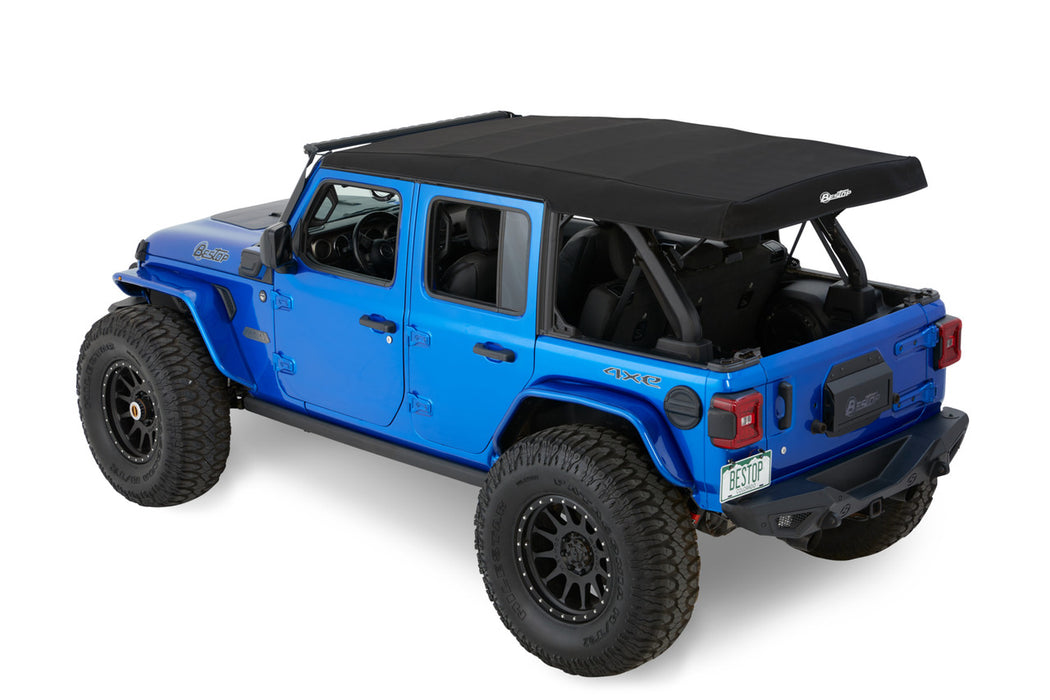 BesTop Supertop Squareback Soft Top For 2018-24 Jeep Wrangler JL