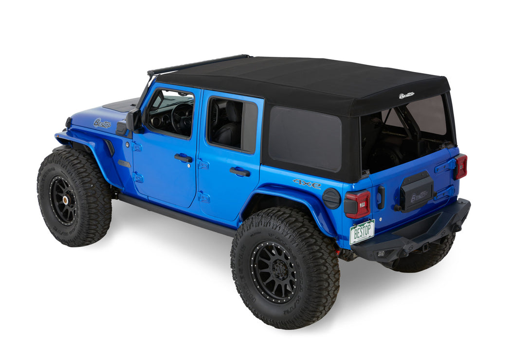 BesTop Supertop Squareback Soft Top For 2018-24 Jeep Wrangler JL