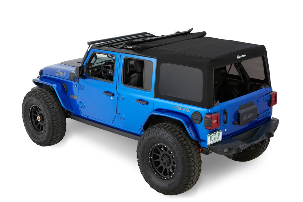 BesTop Supertop Squareback Soft Top For 2018-24 Jeep Wrangler JL