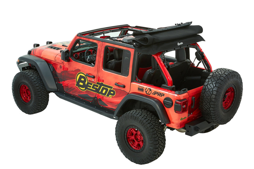 BesTop Trektop Ultra Slantback Soft Top For 2018-2024 Jeep Wrangler JL - 5492517