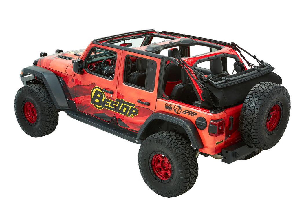 BesTop Trektop Ultra Slantback Soft Top For 2018-2024 Jeep Wrangler JL - 5492517