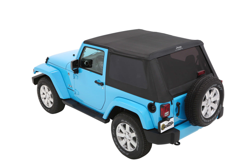 BesTop Jeep Trektop Slantback Soft Top For 2007-18 Jeep Wrangler JK