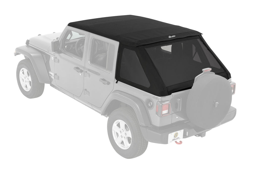 BesTop Trektop Slantback Soft Top For 2018-24 Jeep Wrangler JL