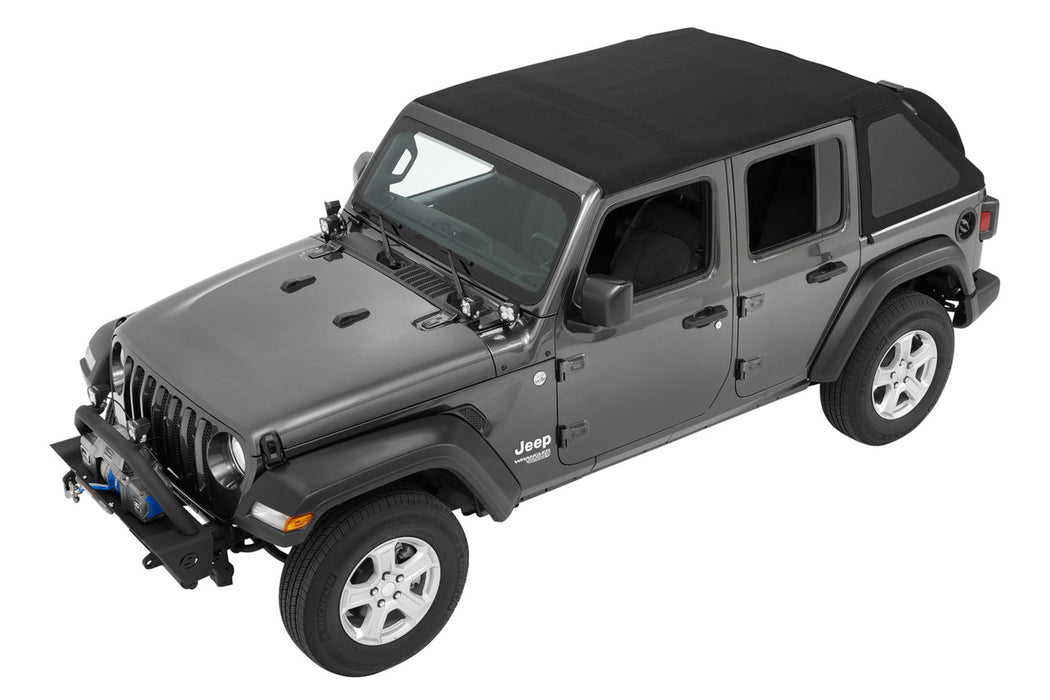 BesTop Trektop Slantback Soft Top For 2018-24 Jeep Wrangler JL