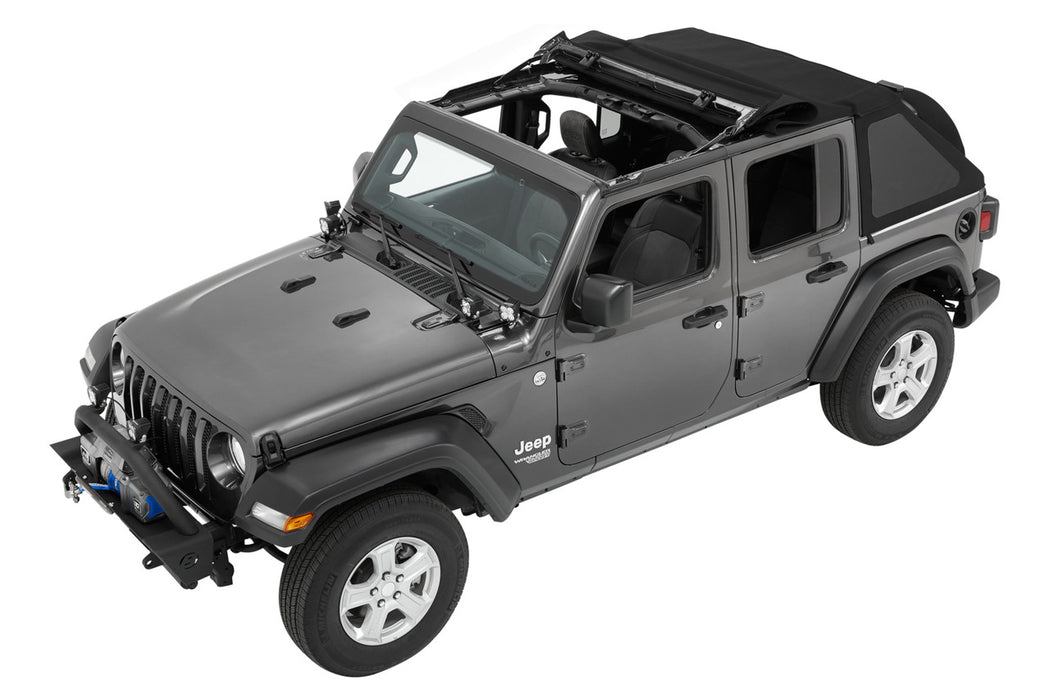 BesTop Trektop Slantback Soft Top For 2018-24 Jeep Wrangler JL