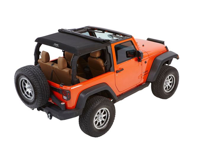 BesTop Jeep Trektop Glide Slantback Soft Top For 2007-18 Jeep Wrangler JK