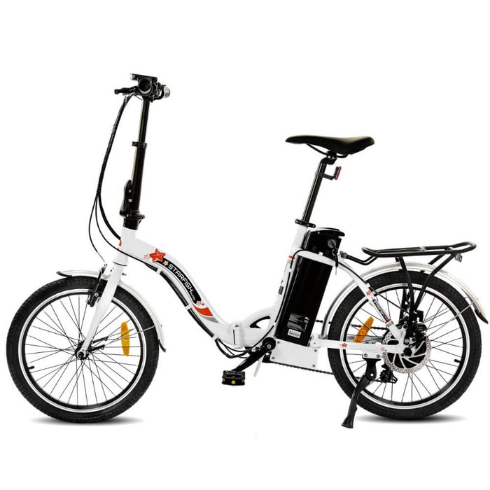 ECOTRIC BIKES UL Certified Starfish 20" Portable and Folding Electric Bike