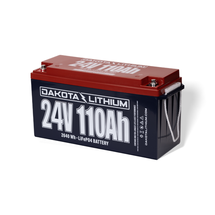 Dakota Lithium 24v 110Ah Deep Cycle LiFePO4 Single Battery