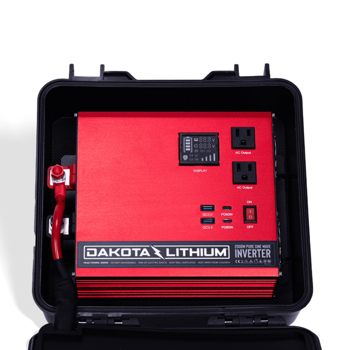 Dakota Lithium Powerbox+ 135 Waterproof Solar Generator, 12V 135Ah DL+ 1,000CCA Battery