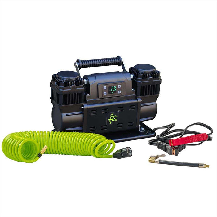 Up Down Air EGOI Portable Single/Dual Motor Air Compressor System With Control Panel, Storage Bag, Hose & Attachments