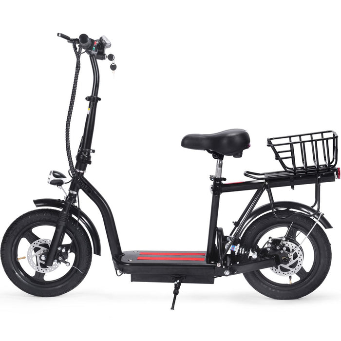 MotoTec Cruiser 48v 350w Lithium Electric Scooter Black