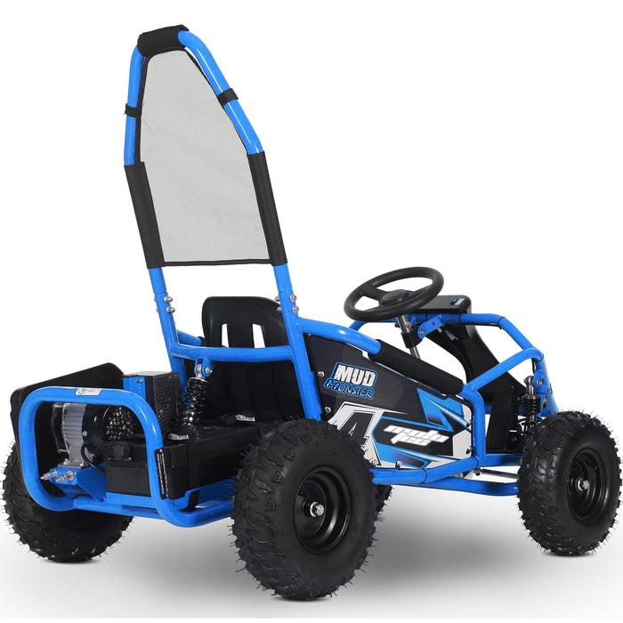 MotoTec Mud Monster Kids Electric 48v 1000w Go Kart Full Suspension