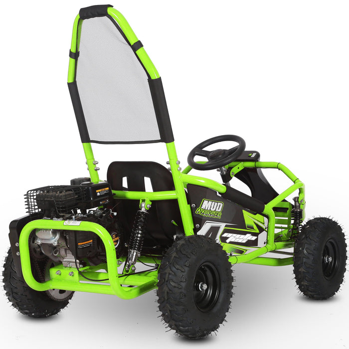 MotoTec Mud Monster Kids Gas Powered 98cc Go Kart Full Suspension