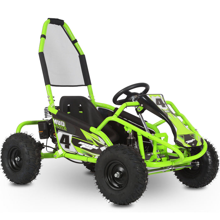 MotoTec Mud Monster Kids Gas Powered 98cc Go Kart Full Suspension