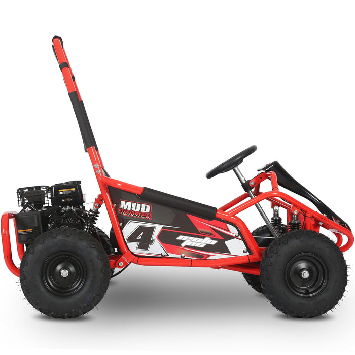 MotoTec Mud Monster Kids Gas Powered 98cc Go Kart Full Suspension