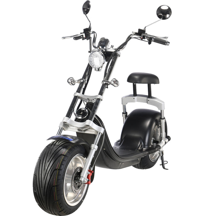 MotoTec Knockout 60v 2500w Lithium Electric Scooter Black