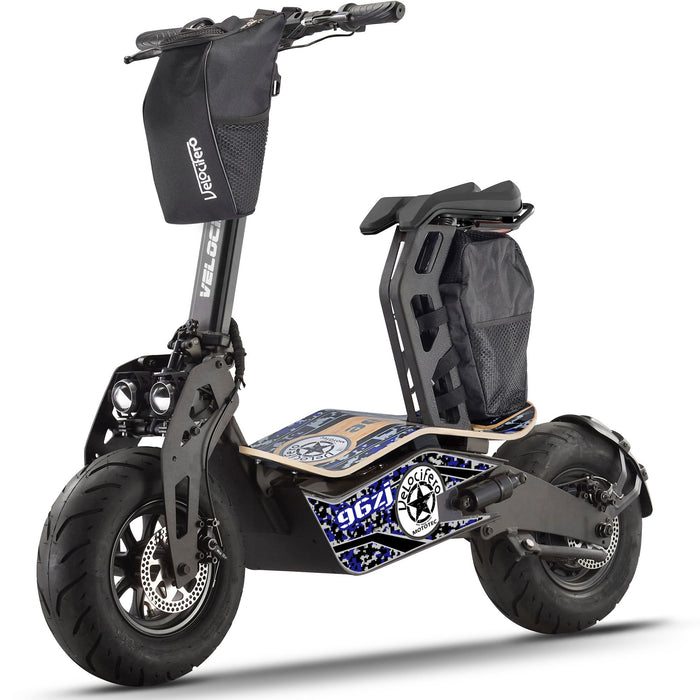 MotoTec Mad 1600w 48v Electric Scooter Blue