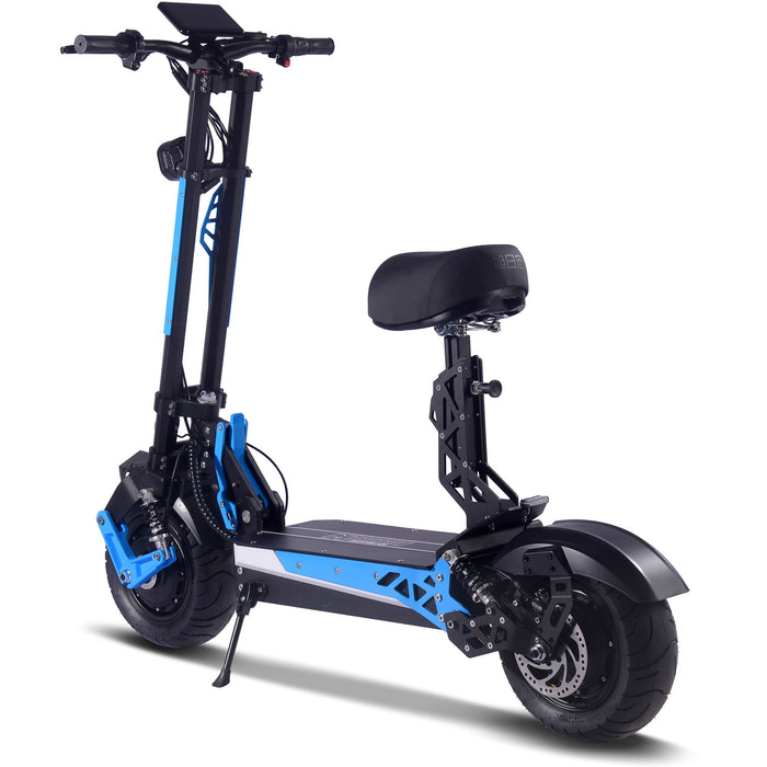 MotoTec Switchblade 60v 4000w Lithium Electric Scooter Blue